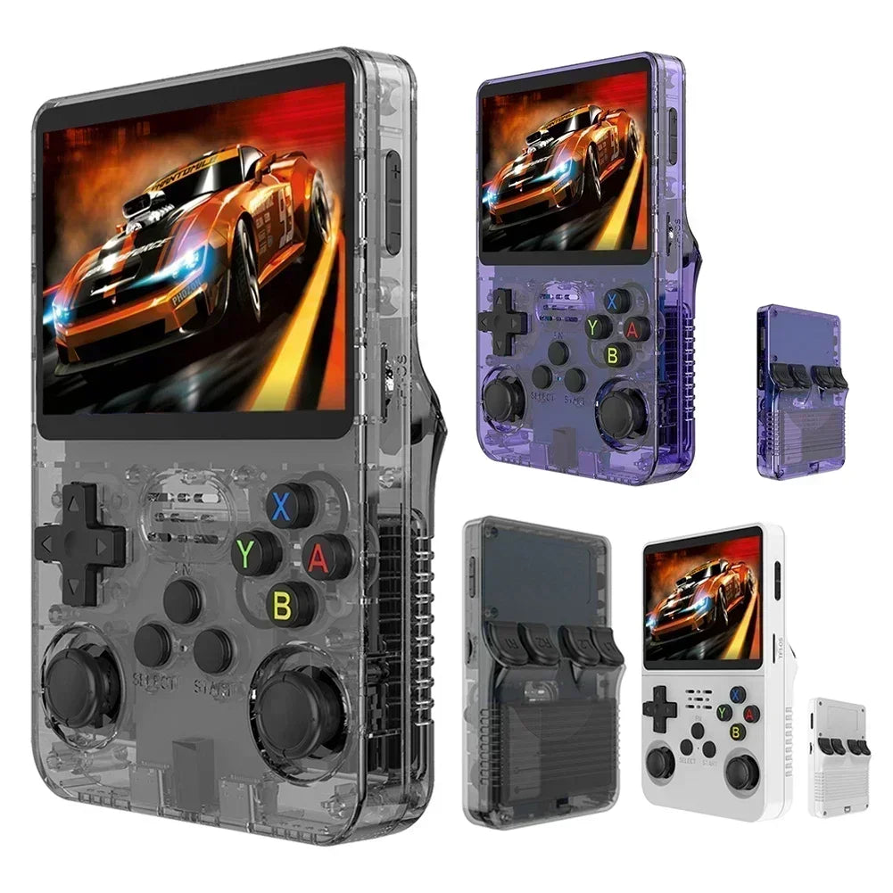 128GB Open Source R36S Video Game Console with 3.5 Inch Screen and 15000 Games