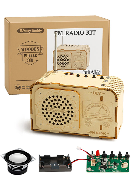 STEM Toys for Kids Age 8-14, Science Kits Educational DIY Radio Building Set - Wooden 3D Puzzle Electronics for 8-12 Year Olds