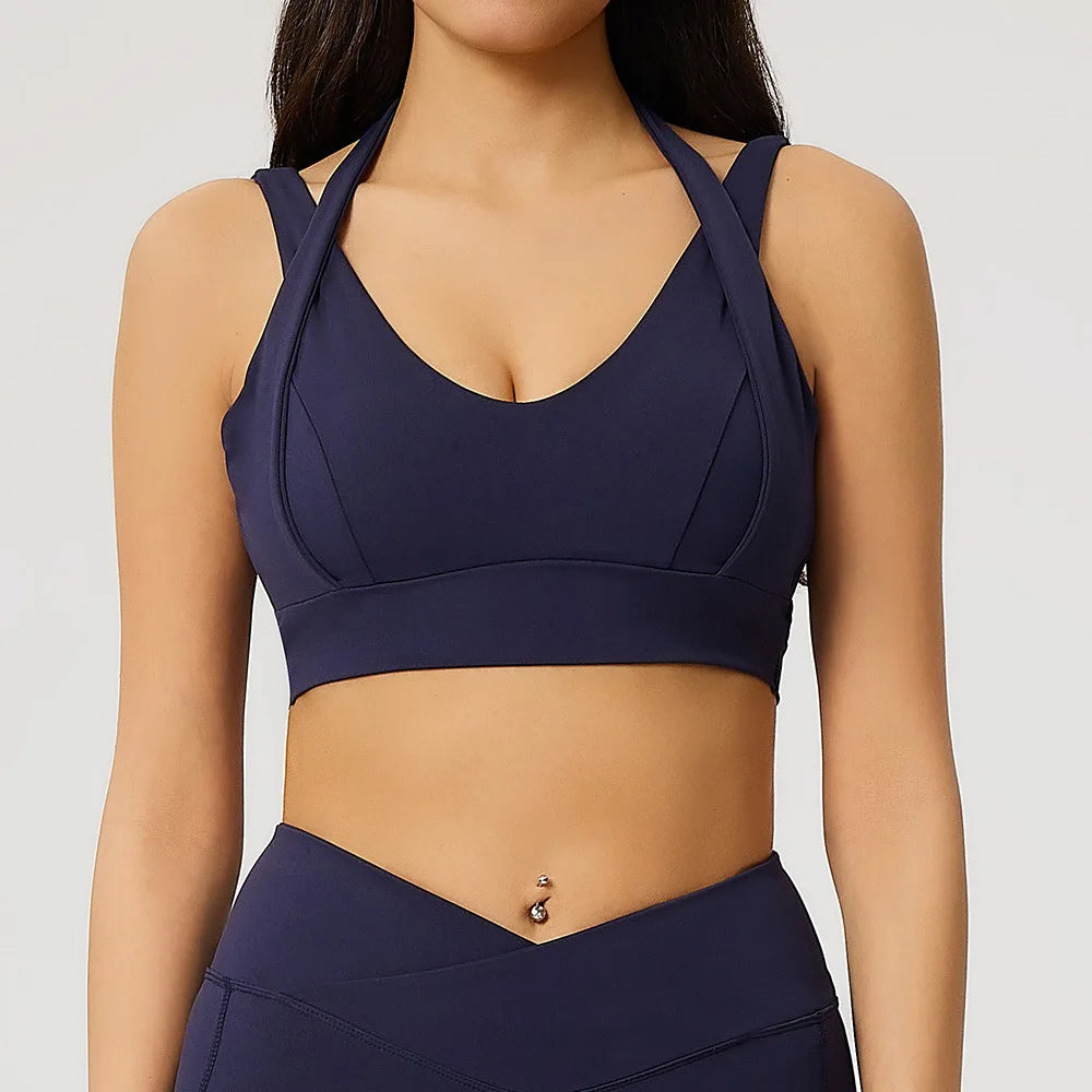 Sports Bra Women High Strength Top Push Up Fitness Yoga Bra Underwear Sport Tops Women Breathable Running Vest Gym Wear Female