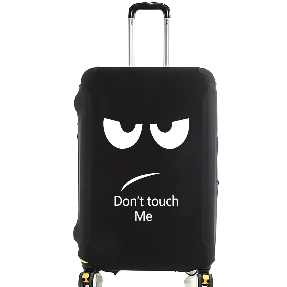 Don’t Touch Me Printing  Luggage Cover Travel Suitcase Protective Cover Elasticity Dust Covers Suitable for 18-32 Inch Suitcases