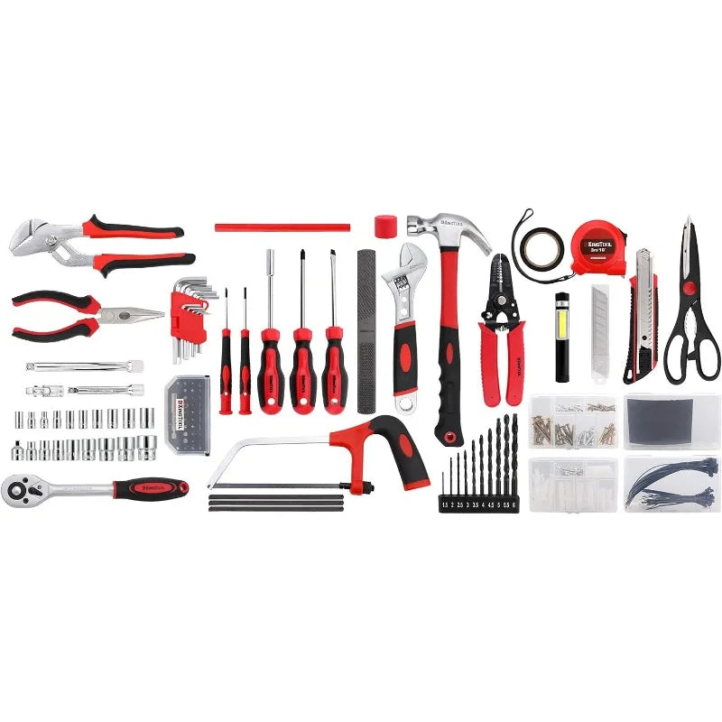 KingTool 325 Piece Home Repair Tool Kit General Home Auto Repair Tool Set Toolbox Storage Case with Drawer General Household Tool Kit