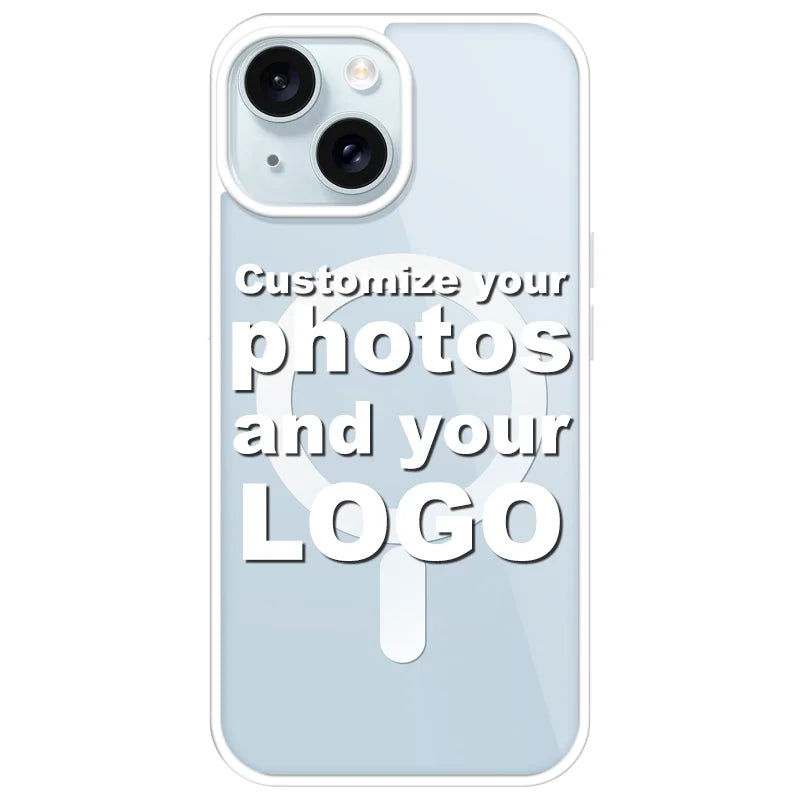 Magnetic Pattern Customized Acrylic Matte Phone Case for iPhone 16 15 14 13 12 11 Pro Max XS Shockproof Birthday Gift Surprise