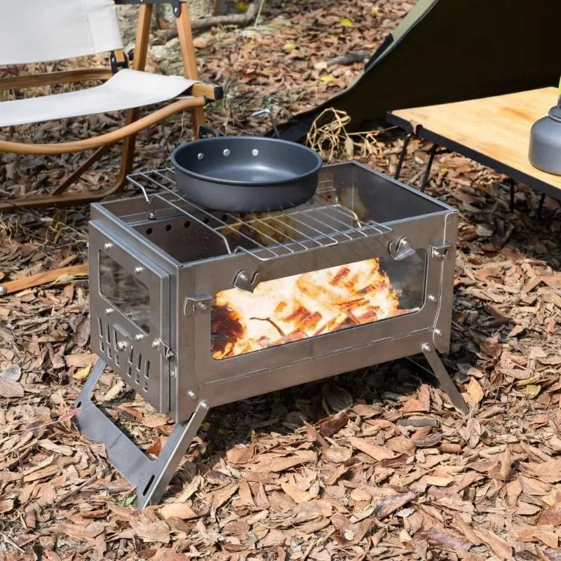 Choice 430 Stainless Steel Portable Tent Stove With Chimney