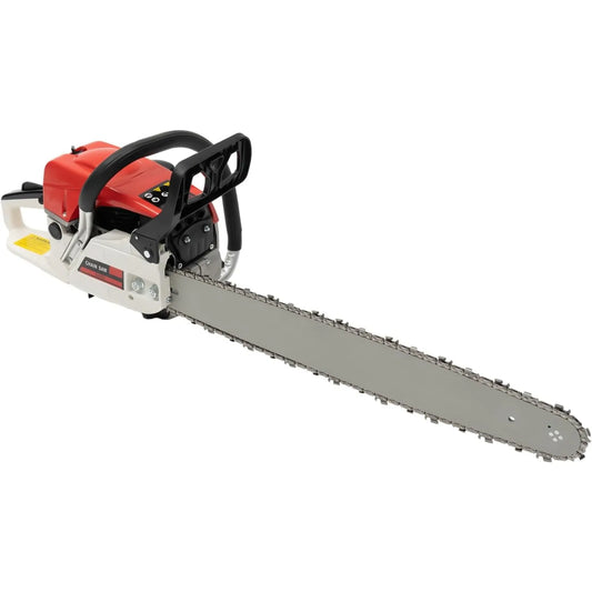Chainsaw 22 Inch Gas Power,52CC 2-Stroke Gasoline Chainsaw,Portable Handed Petrol Woodcutting Gas Chain Saw for Cut Tree Wood