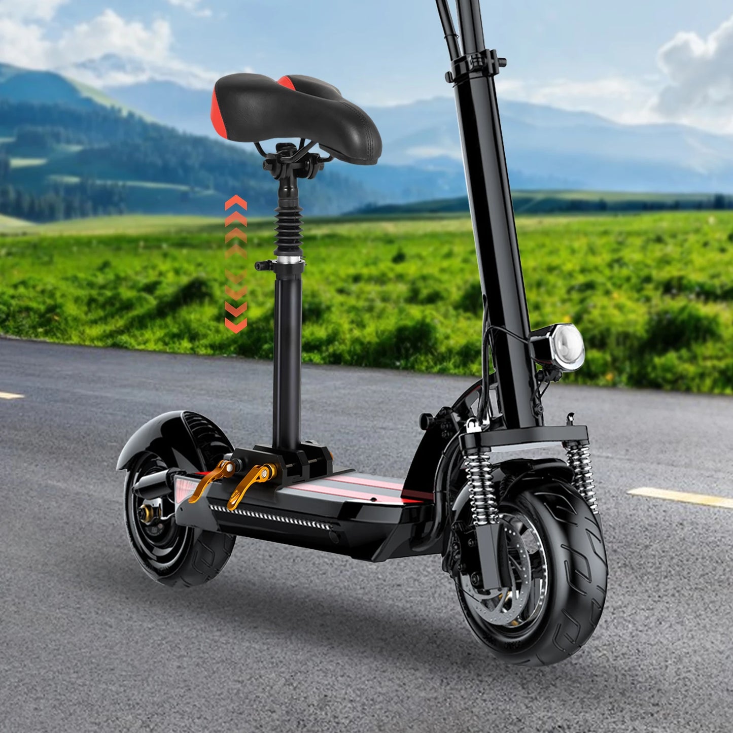 Height Adjustable Seat Cushion Universal Aluminum Alloy Rod and Saddle for Xiaomi M365 and M365 Pro Electric Scooter