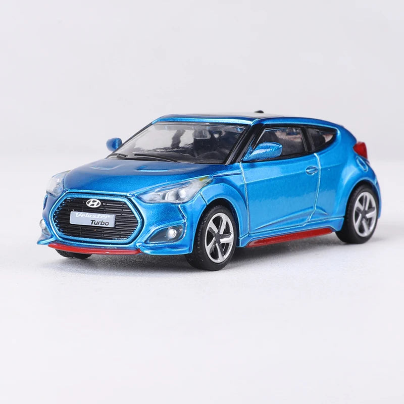 SHAODW 1:64 Veloster Turbo Alloy Model Car Diecast Collectible for Ages 18 and Up