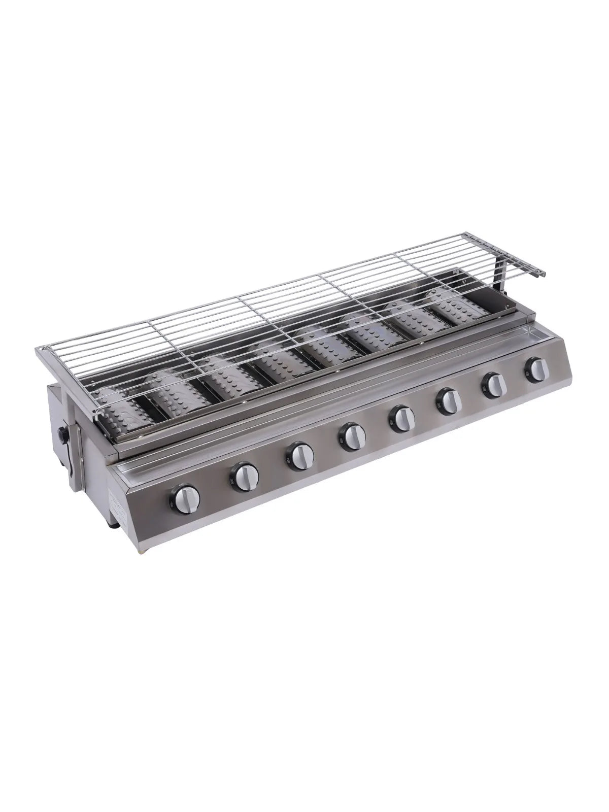 8 Burner Gas Grill Outdoor Tabletop Gas BBQ Grill Commercial Stainless Steel Gas Grill for Camping Picnicking