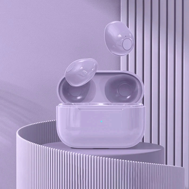 Invisible Earphones Mini Headphones Bluetooth TWS Wireless Sleep with Microphone HD Call Semi In Ear Earbuds Noise Reduction