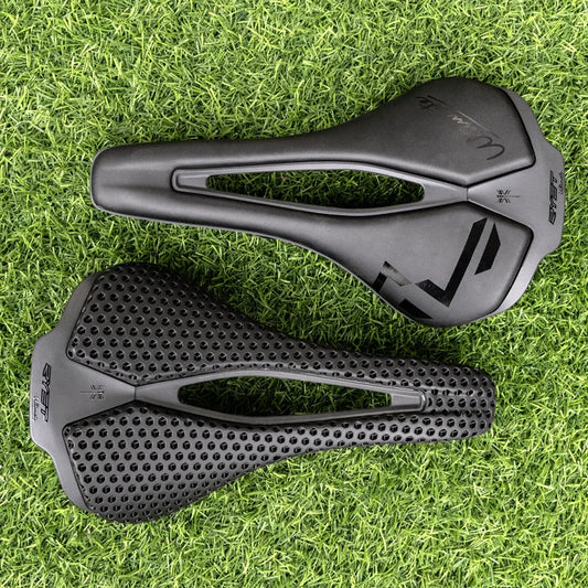 RYET 3D Printed Bicycle Saddle Carbon Fiber Seat 120g Lightweight Bike Cushion for MTB Gravel Road Cycling Accessories