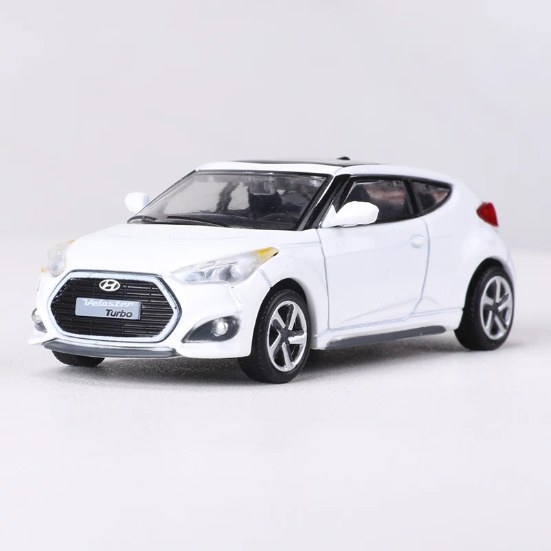 SHAODW 1:64 Veloster Turbo Alloy Model Car Diecast Collectible for Ages 18 and Up