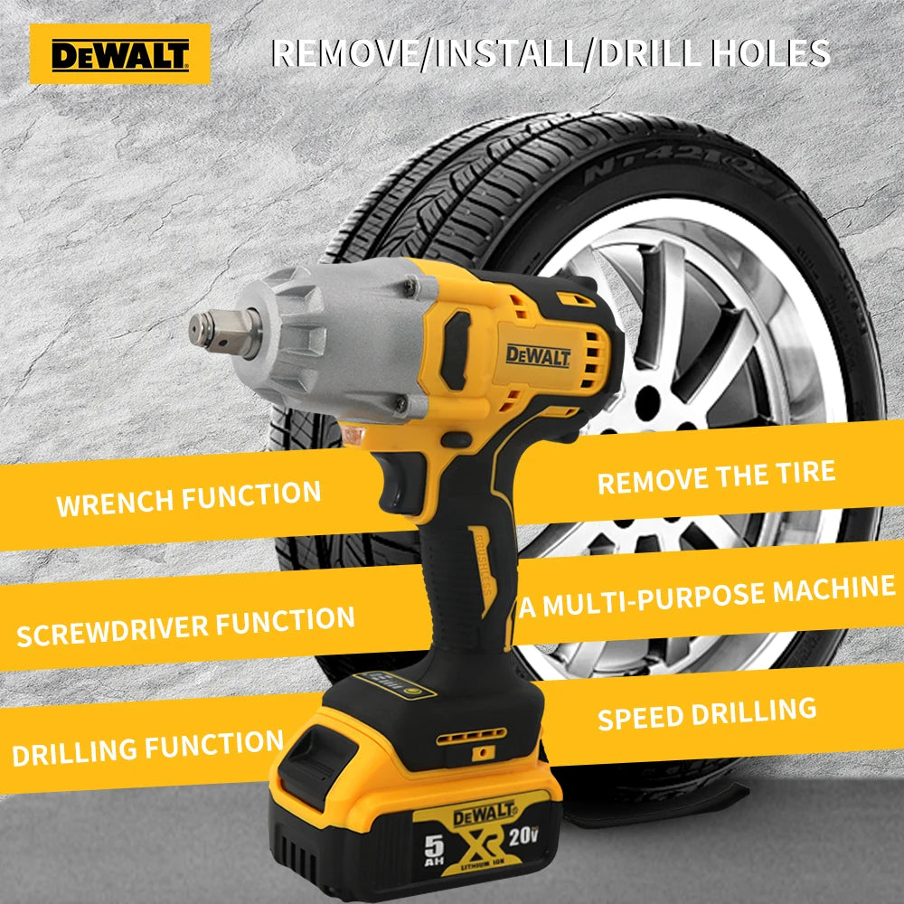Dewalt 20V Max 1/2 Inch Brushless Impact Wrench 700N.m High Torque Cordless Tool