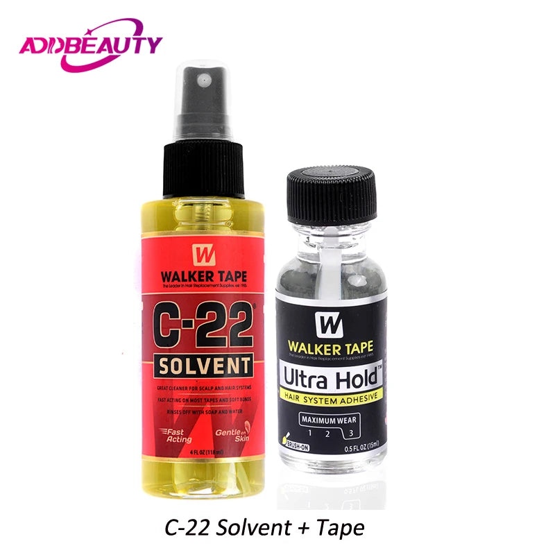 C22 Solvent Glue Remover for Toupee Ultra Walker Tape Glue for Lace Frontal Wigs Adhesive Glue Remover 118ml