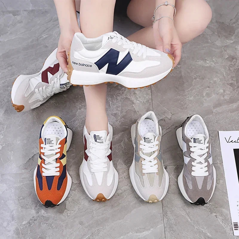 Women Summer Fashion Mesh Breathable Lace Up Sports Platform Shoes Designer Sneakers Casual Walking Shoes