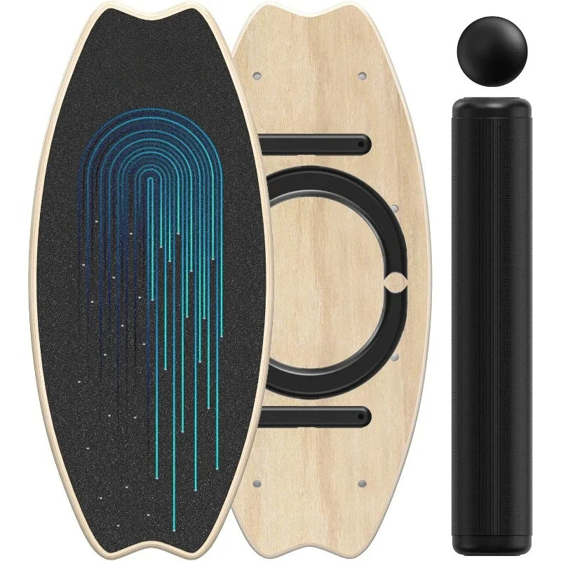 Balance Board 7 Modes Wobble Board with Adjustable Stoppers for Exercise Balancing Stability