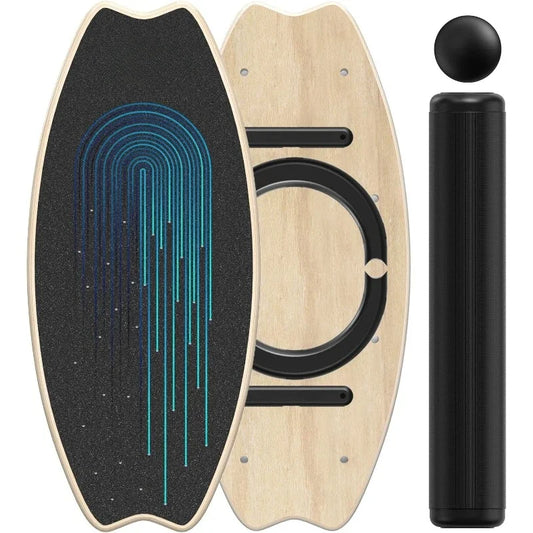 Balance Board 7 Modes Wobble Board with Adjustable Stoppers for Exercise Balancing Stability