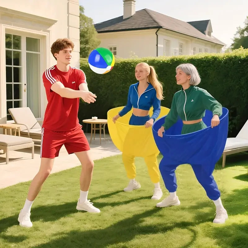 1/2Pcs Pants Game Set, Giant Pants + Bouncy Ball + Inflator Set, Funny Outdoor Family Party Game, Interactive Party Game Set, Suitable for Party Activities, Backyard, Picnic, Team Building, Lawn Activities.