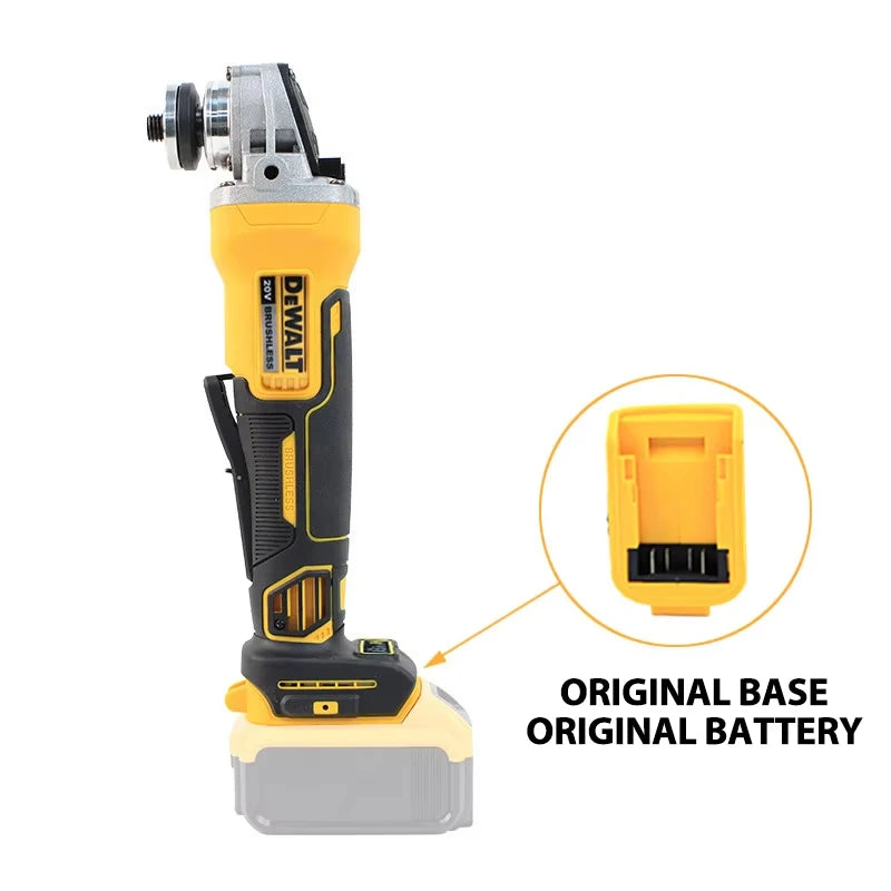 Dewalt DCG406 125MM 100MM Brushless Cordless Angle Grinder 9000RPM Cutting Polishing Machine For 20V Lithium Batteries