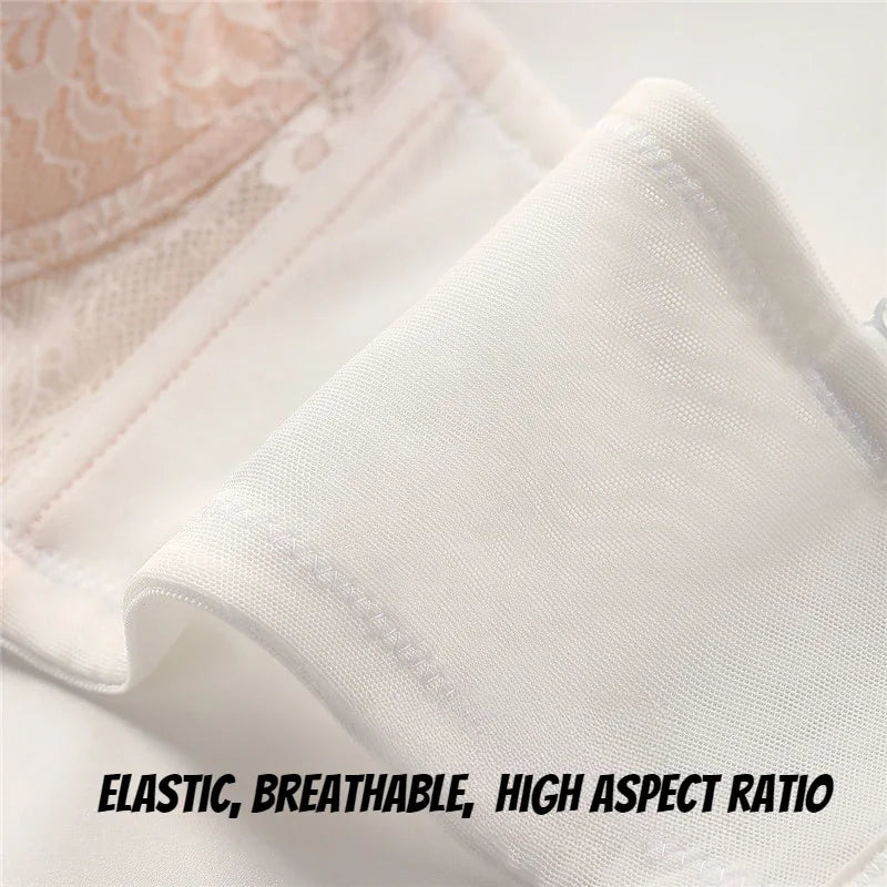 Lace Sexy Hot Bra Woman's Thin Top Up Bra Push-up Big Chest Revealing Small Bra Underwear 70-100 B C D E SWD9097