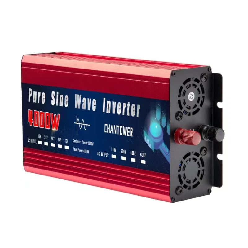 Pure Sine Wave Inverter 12V 24V 110V 220V 2000W 3000W 4000W 5000W DC To AC Portable Power Converter Solar Inverter