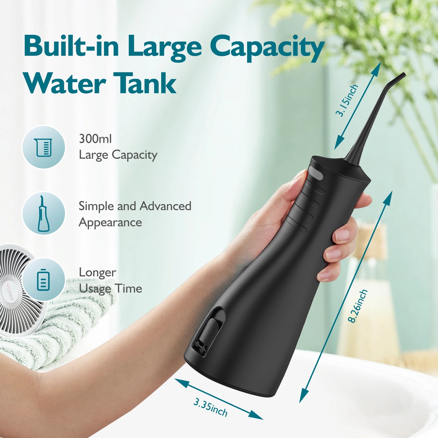 Sejoy Cordless Water Dental Flosser for Effective Teeth Cleaning and Travel