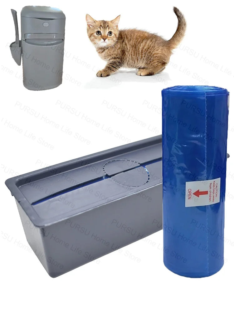 Cat Litter Refill Bags Compatible with Litter Genie Easy Roll Pail Waste Disposal System 25 or 75 Bags