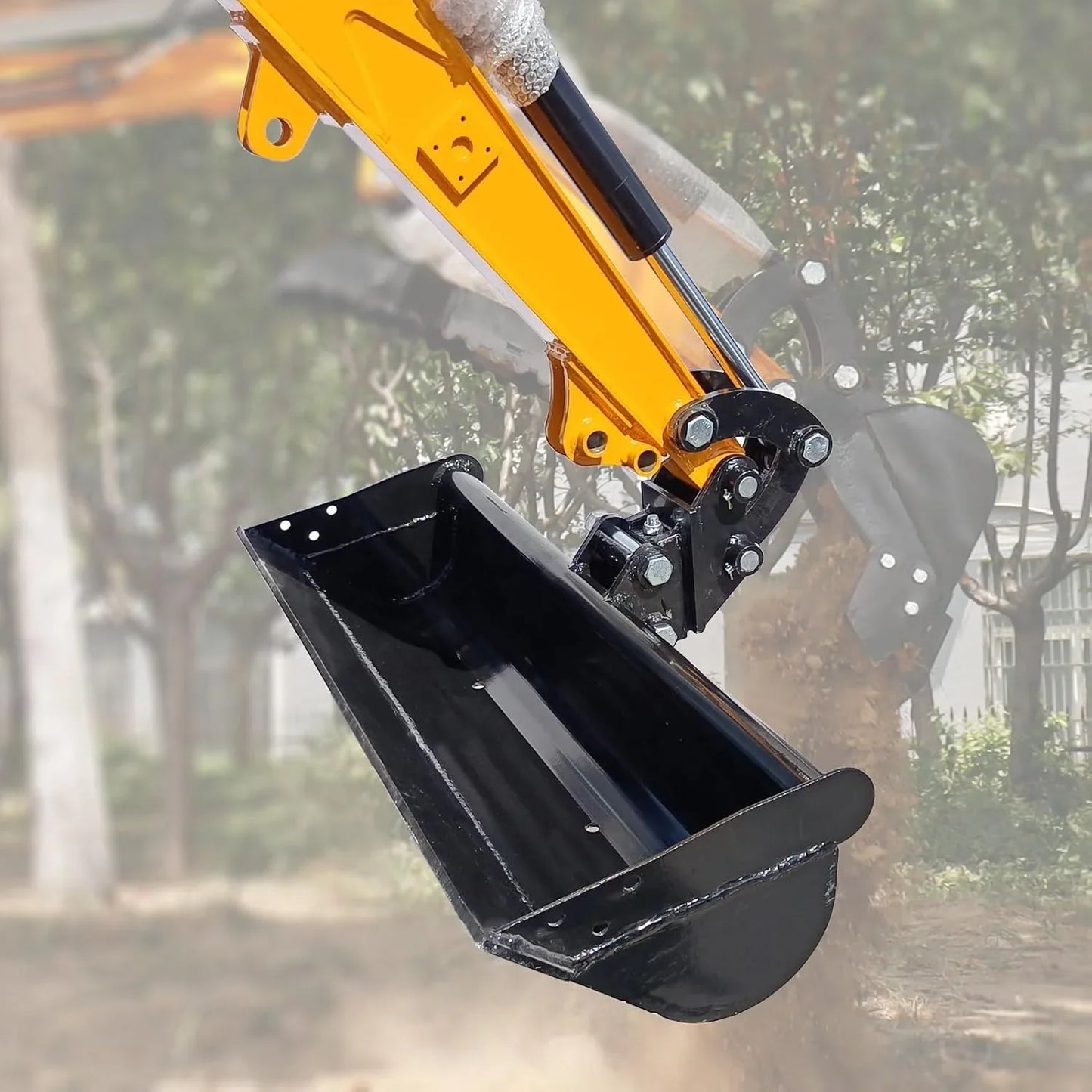 Farm Plain Bucket Attachment No Tooth For 1 Ton Excavator