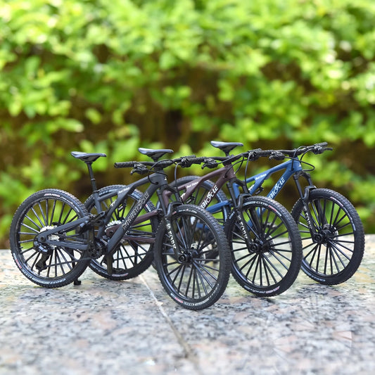 Vintage Metal Mountain Bike Model Desktop Mini Alloy Classic Bicycle Toy Die Cast Finger Model Home Decoration