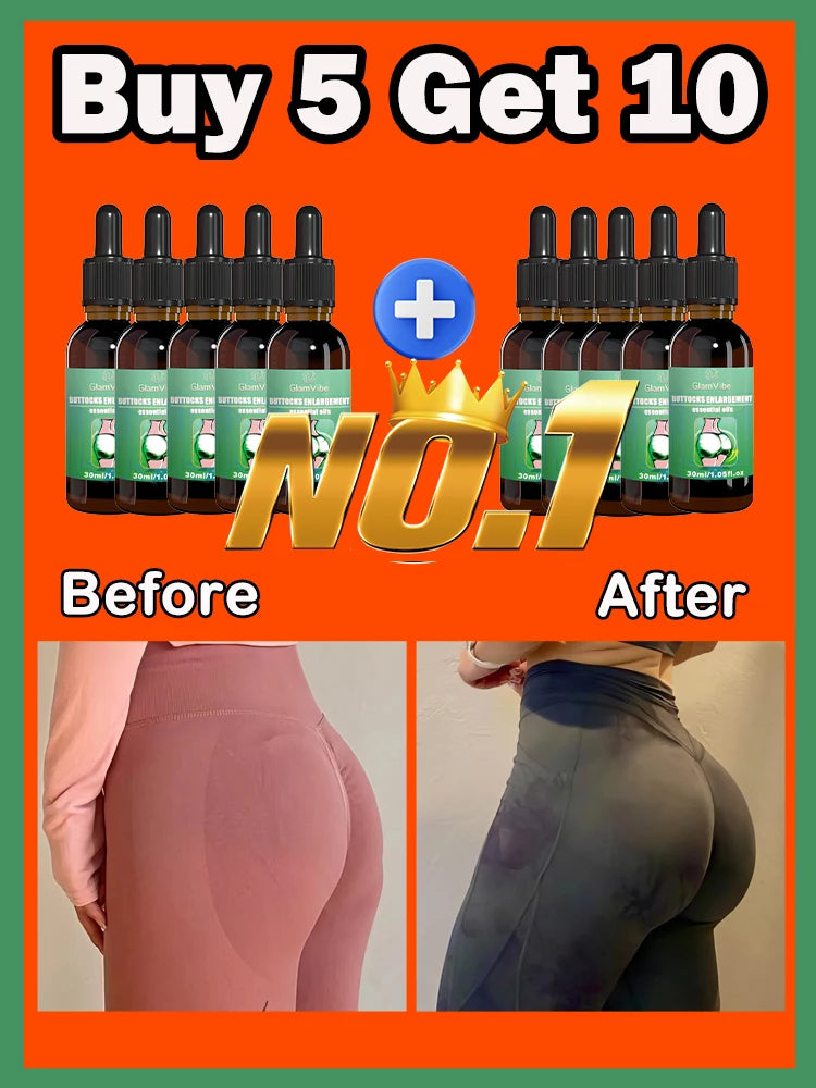 Buttocks Enhancement Oil Green Bottle 30ml Natural Formula for Fuller Buttocks