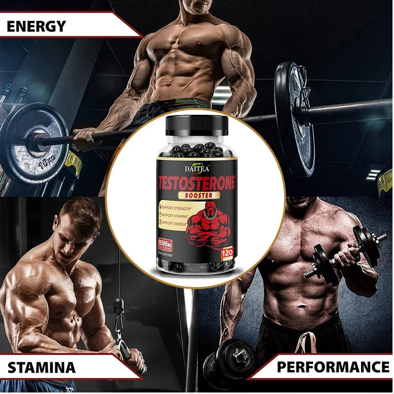 Natural Energy Supplement for Men Boost Strength and Endurance Test Muscle Growth