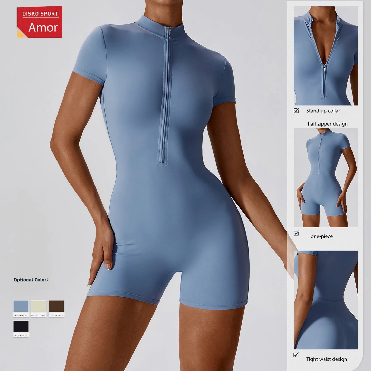 Winter Autumn Women's One Piece Yoga Jumpsuit Solid Polyester Spandex