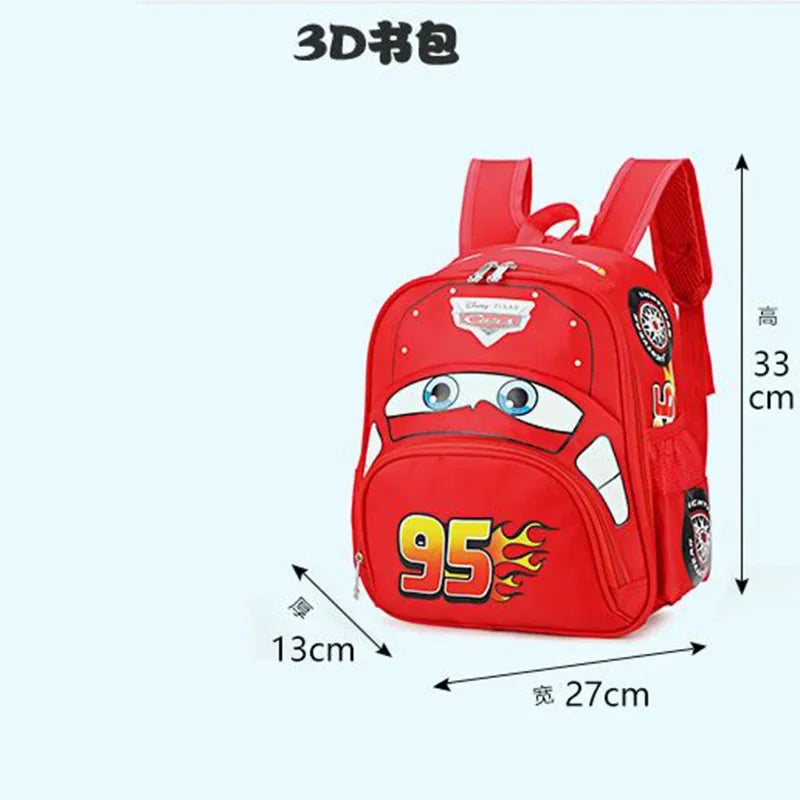 New Kindergarten Schoolbag Children Backpack 3D Cartoon Car Shape Large Capacity Boys and Girls Backpack