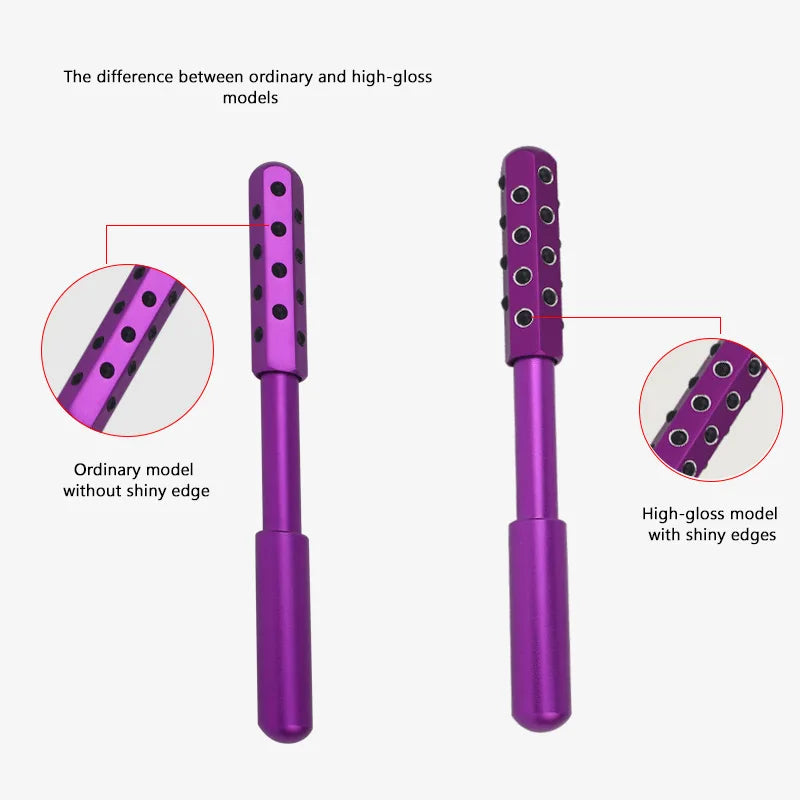 24 Germanium Face Massage Roller Stick Gua Sha Massager for Women Skin Care Beauty Tool