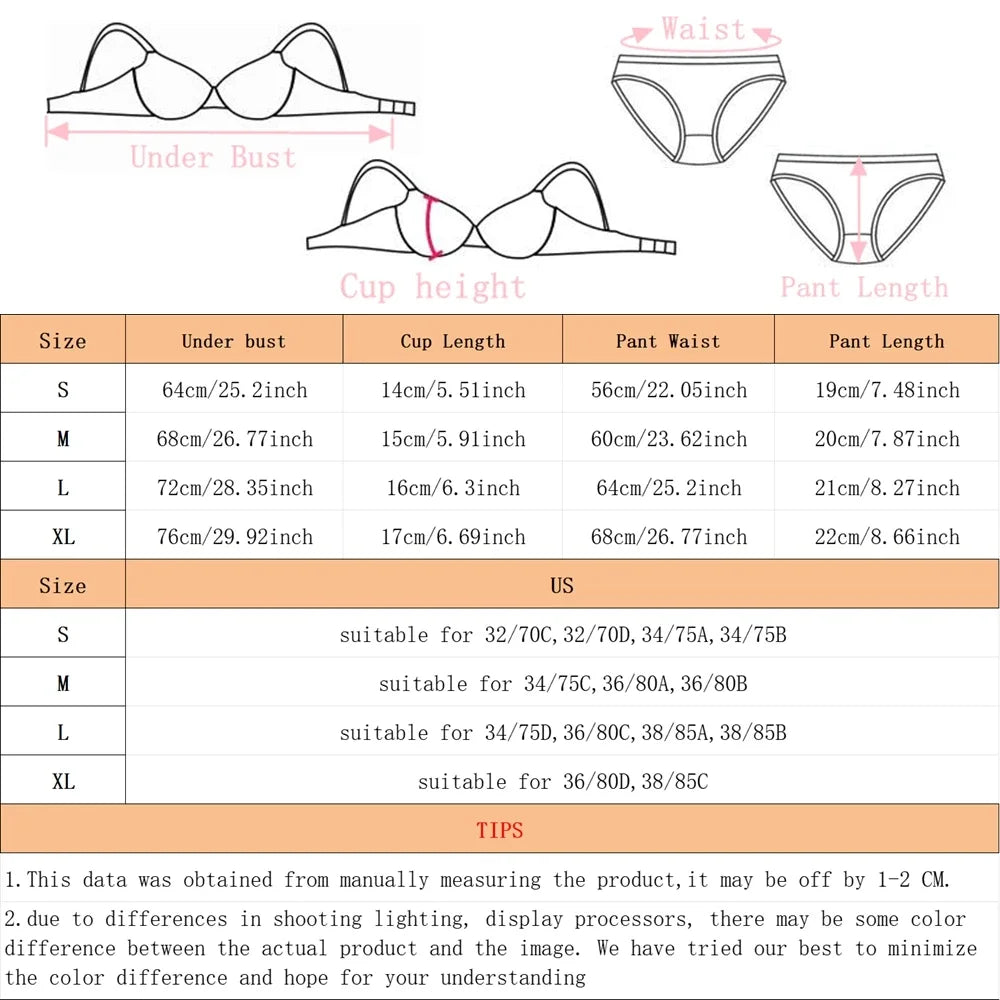 Lace Bras Set For Womens Sexy brs & panty sets Female Lingerie Embroidered 34/75 36/80 38/85 BCD Cup Underwear