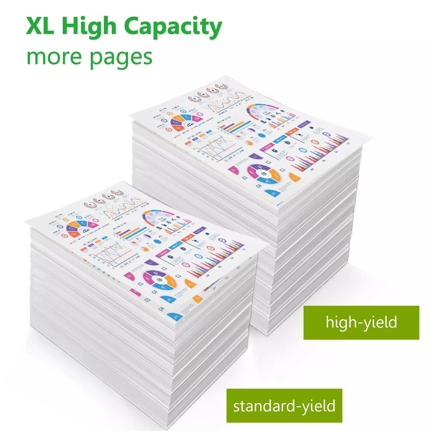 901XL Ink Cartridges High Yield Black Tri Color Replacement for HP Officejet Printers