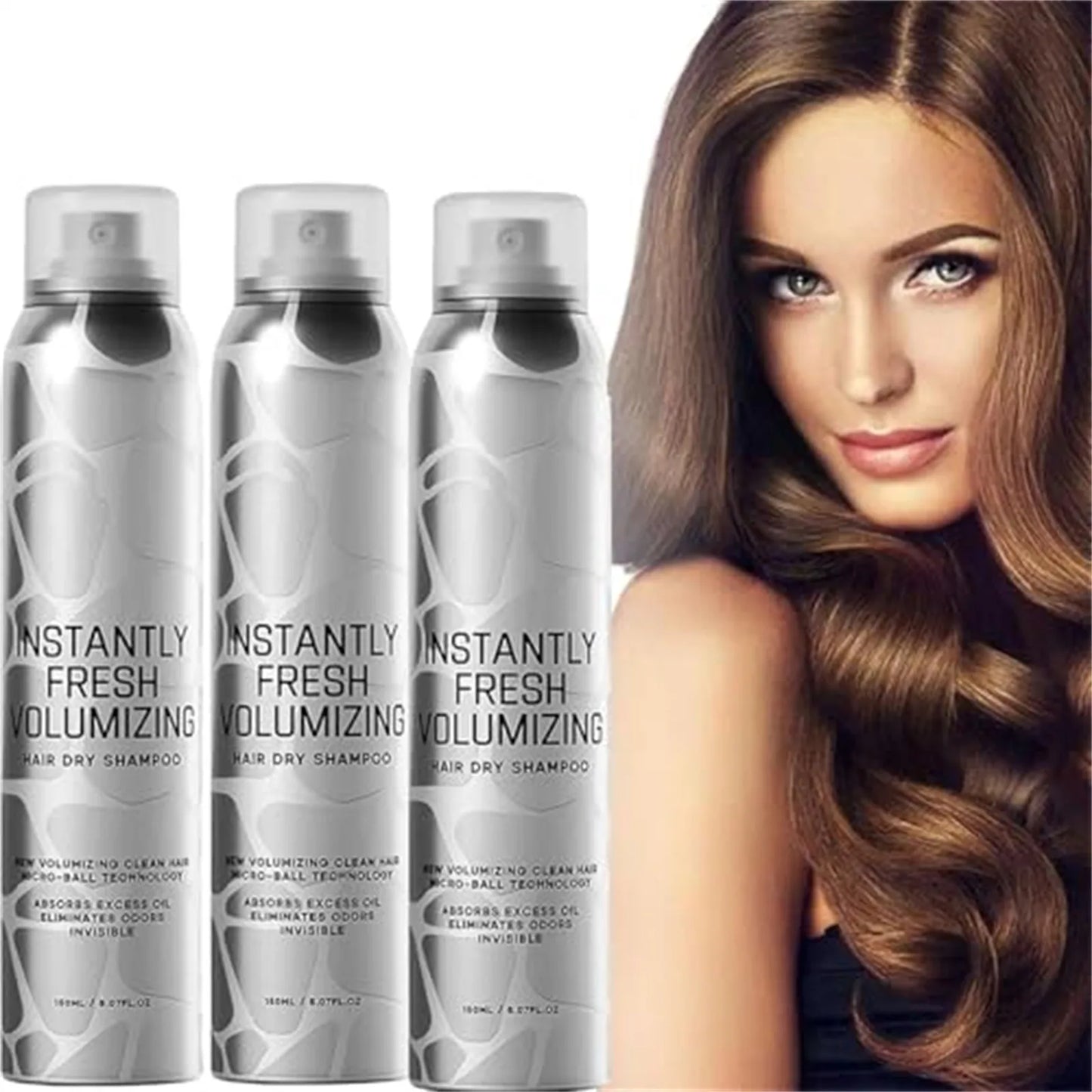 1 2 3 PCS Halovida Dry Shampoo Instantly Fresh Volumizing Hair Dry Shampoo Volumizing Dry Shampoo For Dark Hair Natural Dry Shampoo Volumizing Spray 150ml