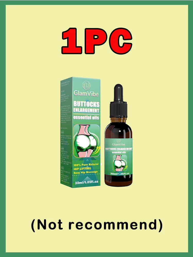 Buttocks Enhancement Oil Green Bottle 30ml Natural Formula for Fuller Buttocks