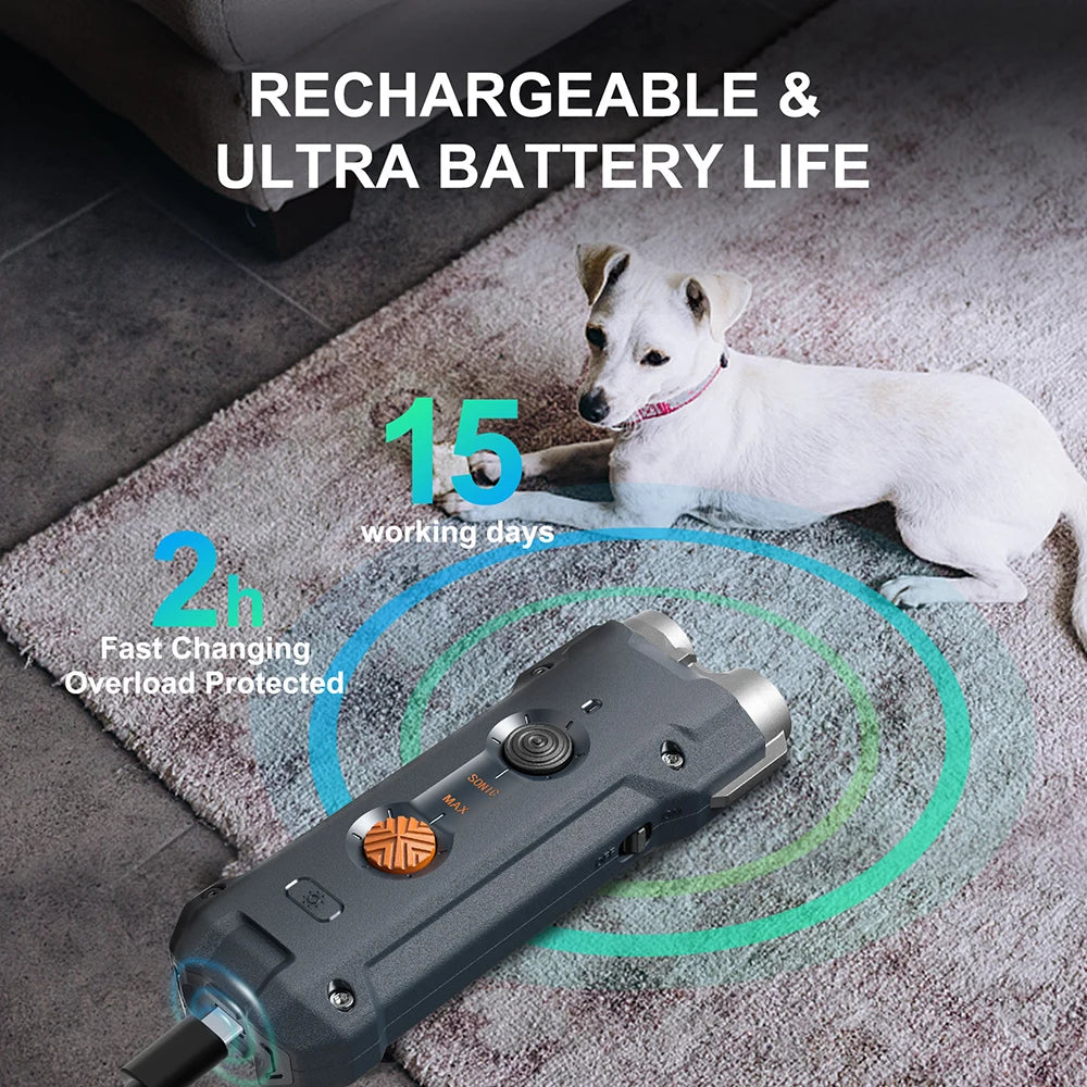 Samson Shopping 25 Ultrasonic Dog Repellent Dual Head LED