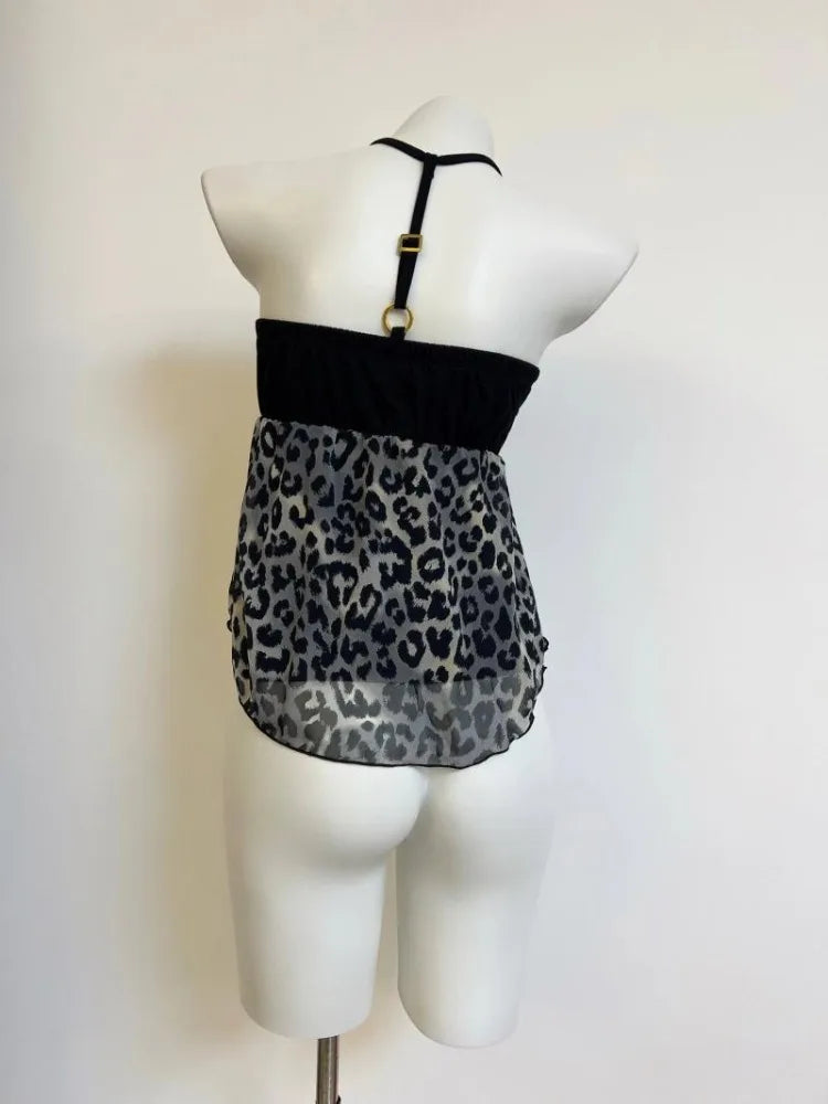 Women Summer Crop Tops 2025 Halter Backless Loose Vest