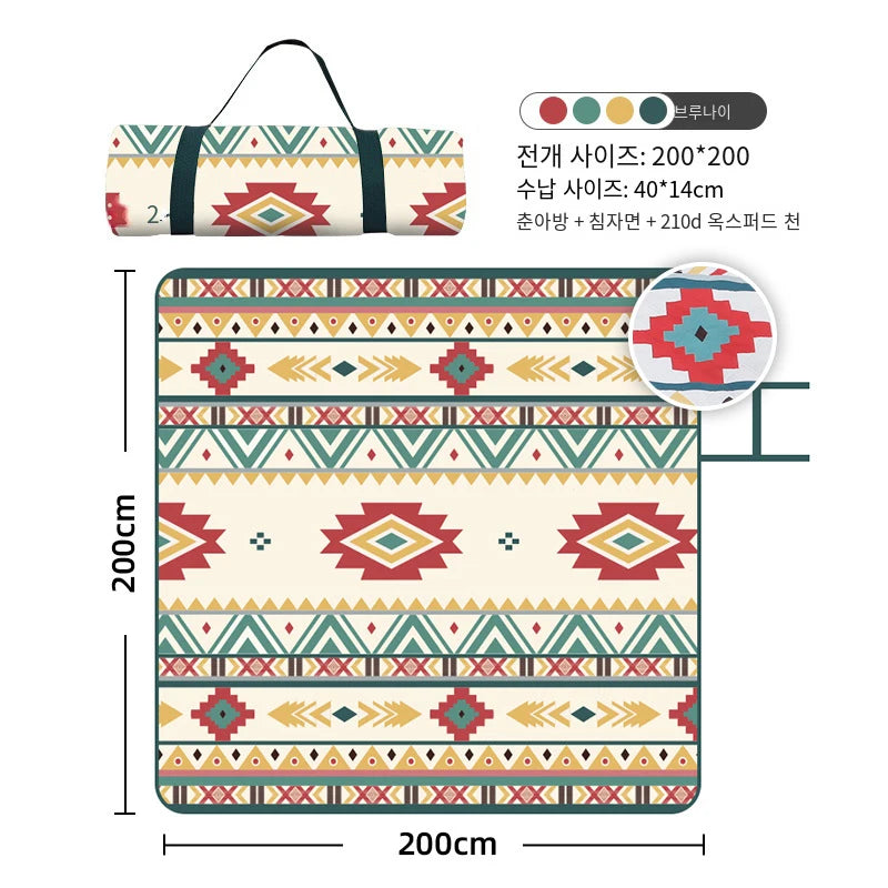 TARKA Big Size Camping Mat Thicken Picnic Pad Portable Folding Beach Mattress Outdoor Waterproof Moisture-proof Campsite Mats