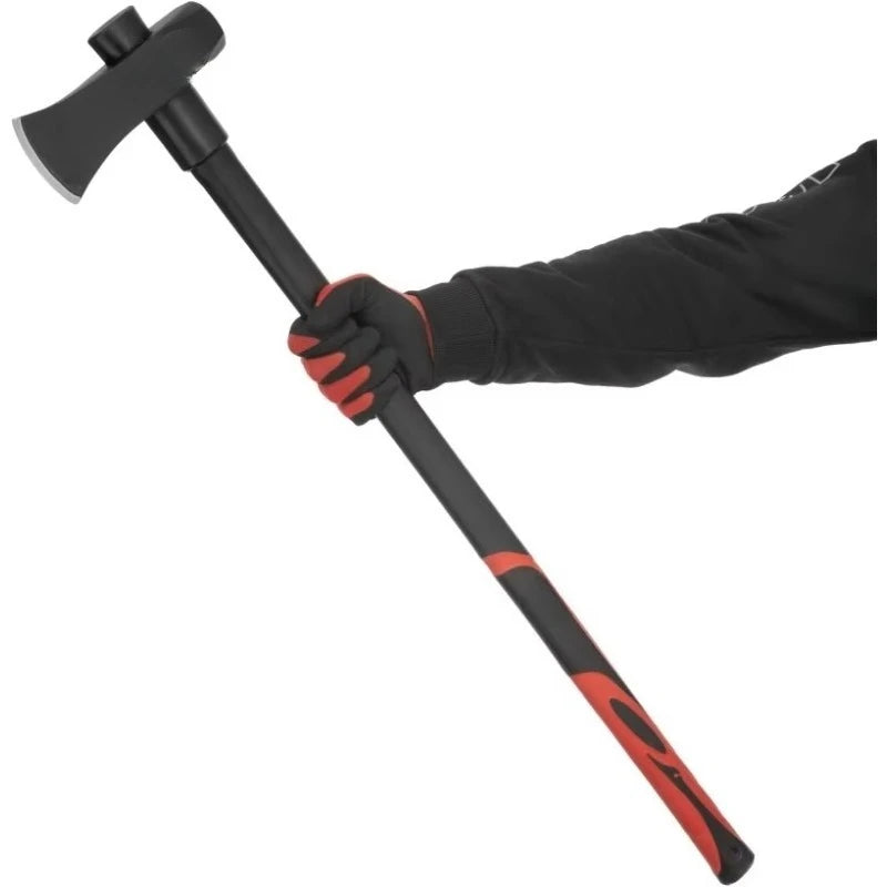 Heavy Duty Splitting Maul 36 Inch Wood Splitter Axe 6 lb Shock Absorbing Fiberglass Anti Slip Handle