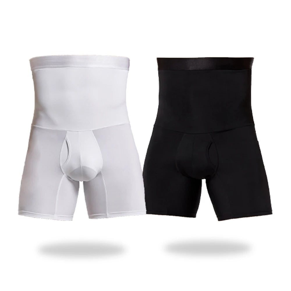 Men Tummy Control Shorts Body Shaper Compression High Waist Trainer Slimming Shapewear Boxer Underwear