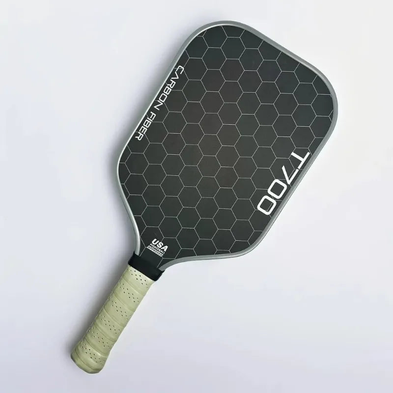 Carbon Fiber T700 Pickleball Paddle Polymer Honeycomb Core Enhanced Power Rotation and Control 16mm