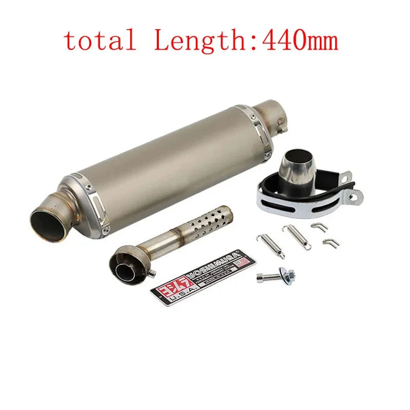 Universal 51mm Motorcycle Exhaust Yoshimura Muffler with DB Killer for Yamaha PCX125 FZ1N Z900 CBR500R R6 R25 R3 R1