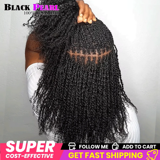 Top Peruvian Kinky Curly Mini Twist Afro Kinky Bulk Human Hair for Braiding 100 Percent Remy Hair Bundles No Shedding