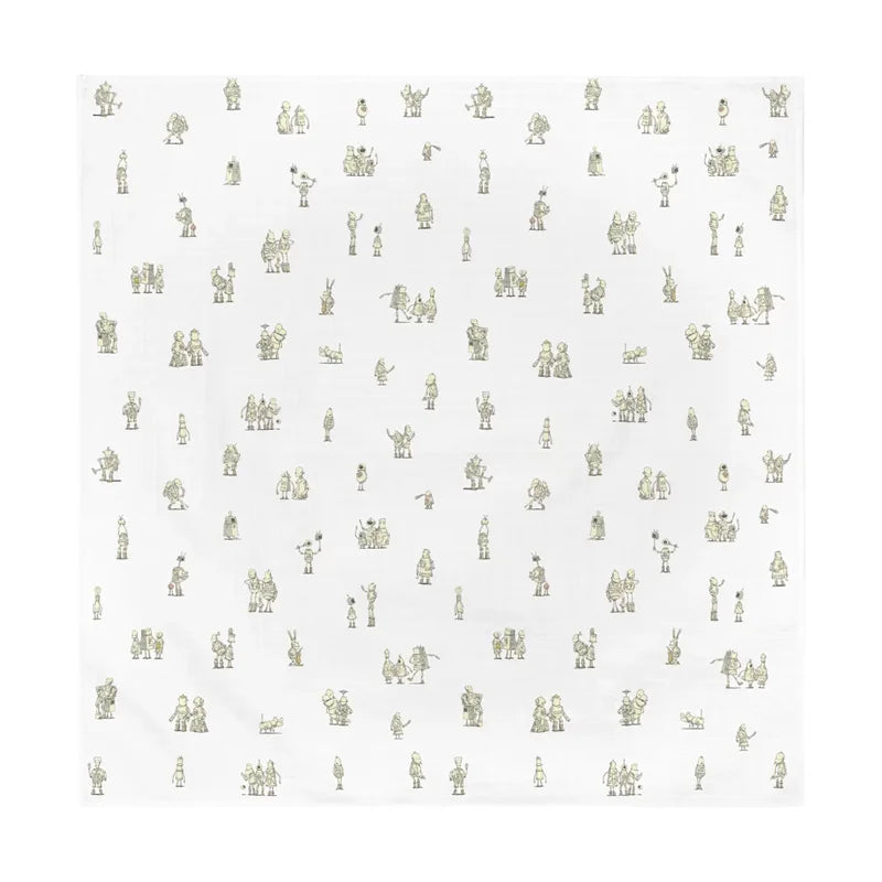Custom Organic Cotton Baby Blanket 70 Percent Bamboo 30 Percent Cotton Newborn Swaddle Muslin Blanket Paris Design