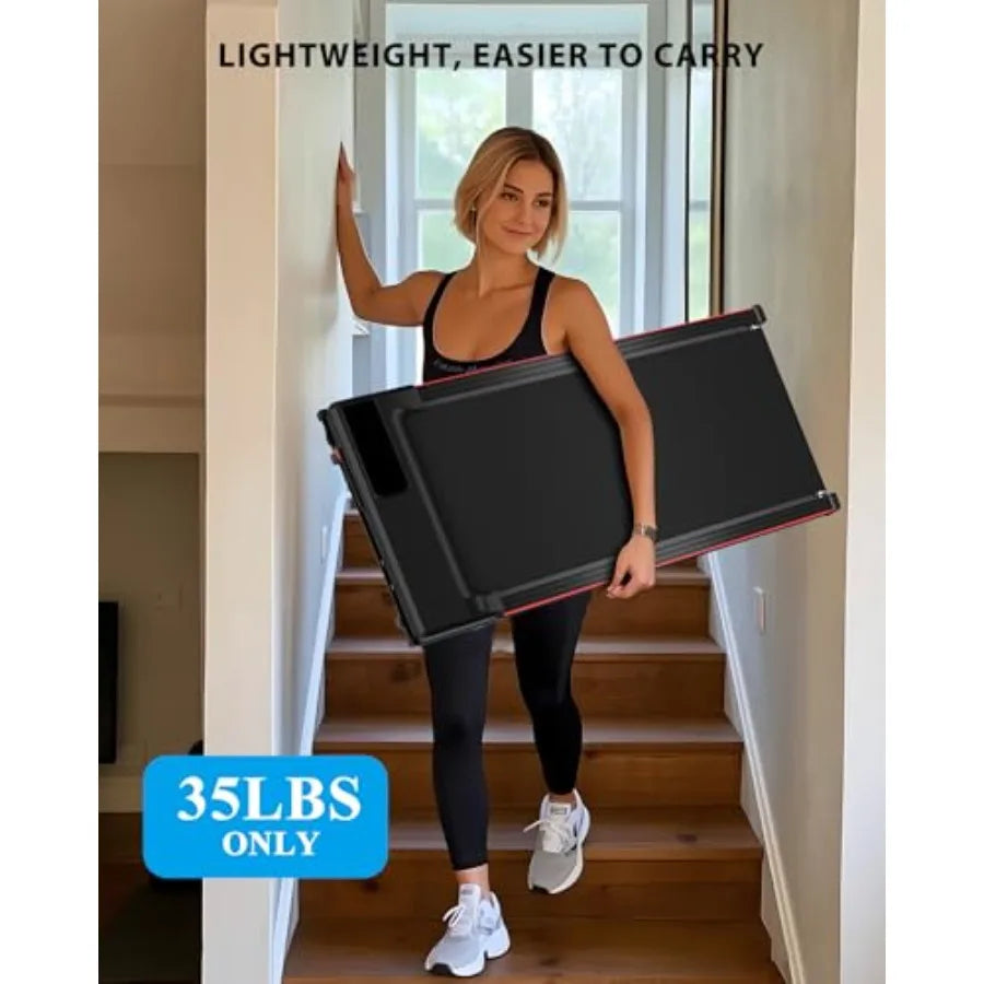 340lb Capacity Under Desk Walking Pad Treadmill with 12 Incline and Large LED Display for Home Office Use Manual Control 3Prese