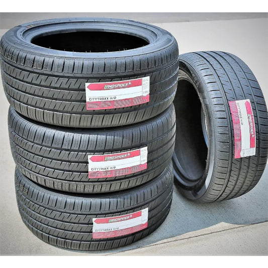 Set of Four Citytraxx HP All Season Passenger Car High Performance Radial Tires 215 55R17 215 55ZR17 215 55 17 98W Load Range XL 4 Ply BSW Black Side Wall