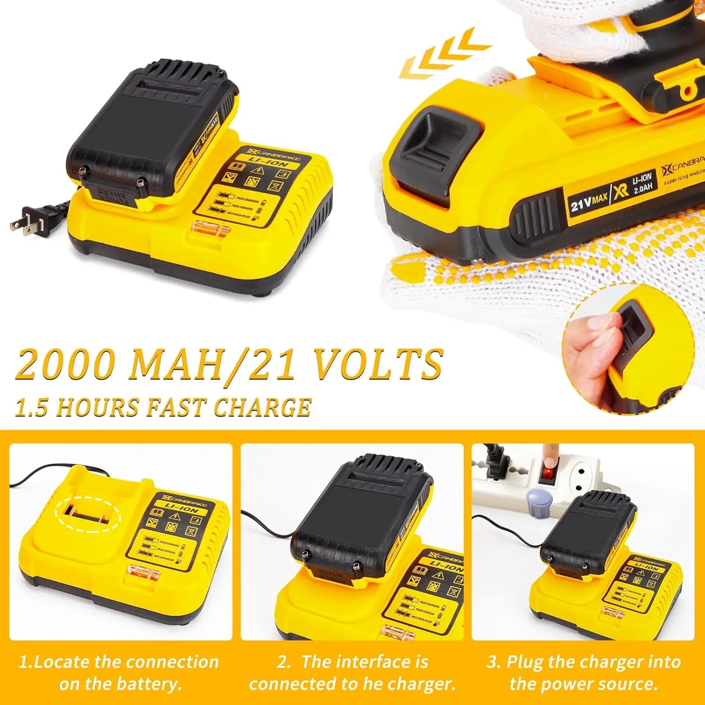 120 PCS 21V Cordless Drill Set with 3/8 Inch Keyless Chuck Metal and 25 Plus 3 Clutch with Impact