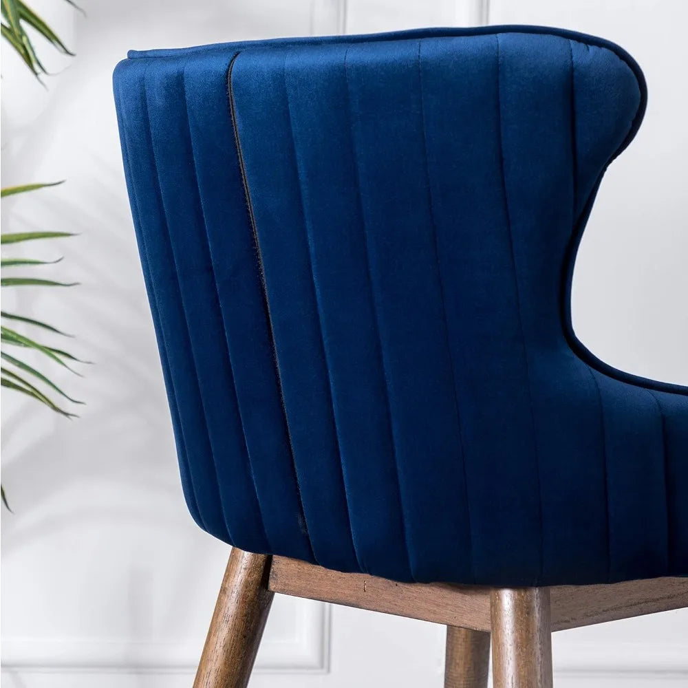 Roundhill Furniture Leland Fabric Wingback Stools Set Of 2