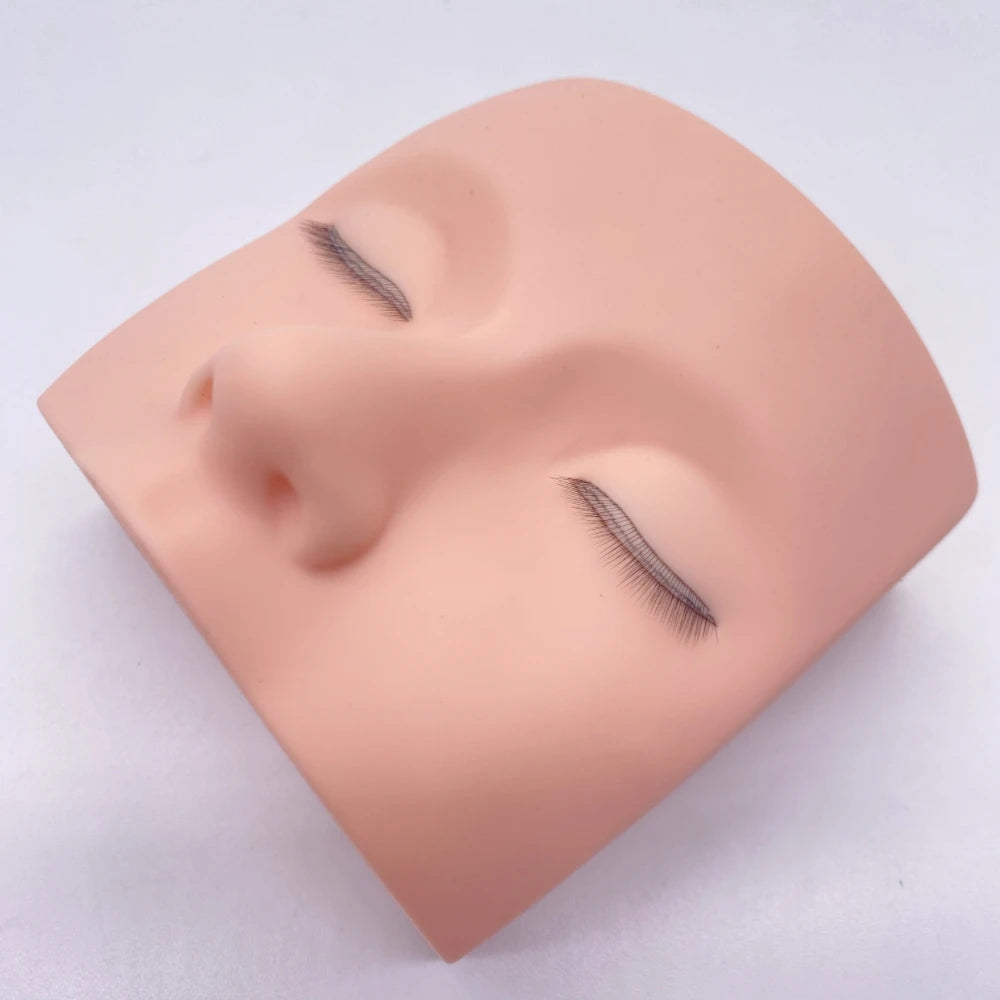 3D Lashes Eyelash Extension Mannequin Head High Quality Silicone Practice Tool Realistic Texture